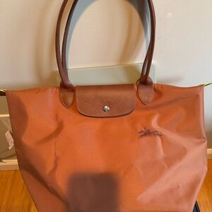 Longchamp Le Pliage Green Large Nylon Tote Bag